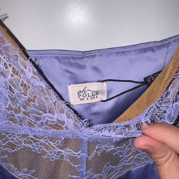 NWT Oh Polly Cadenza Lavender Lace Dress - Picture 7 of 7